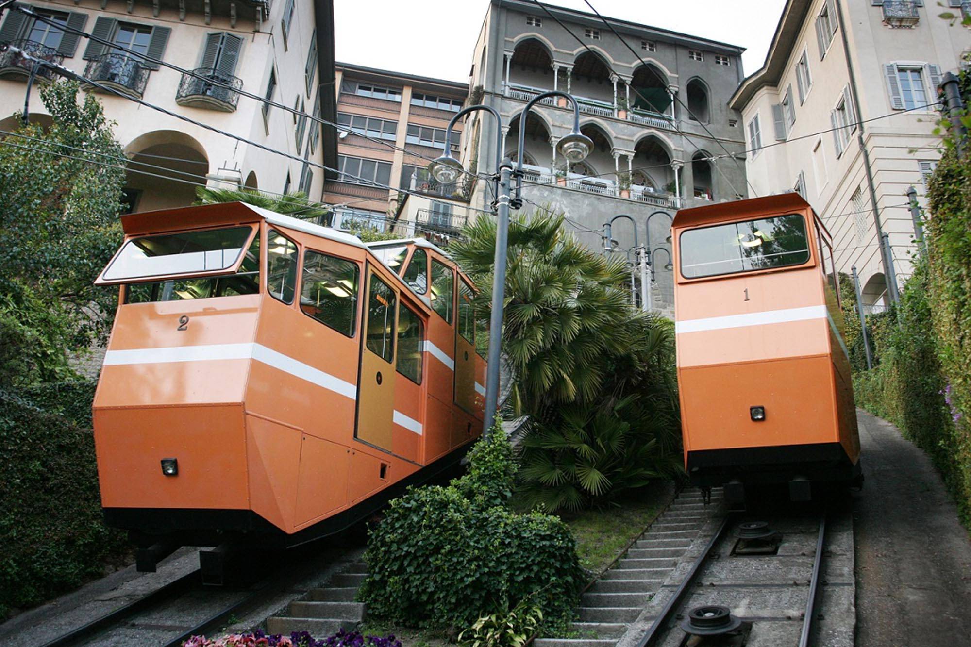 funicular of Bergamo Alta